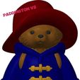 v2-pADDINGTON.jpg V.2 Beloved Blue Duffel Coat Bear with Red Hat Bust (Multi-Color)