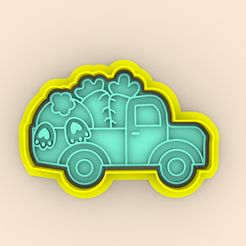 photo1646404178.jpeg STL file EASTER CAR COOKIE CUTTER - EASTER CAR COOKIE CUTTER・3D printable design to download
