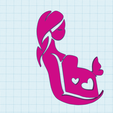 pregnant-woman-1.png Pregnant woman silhouette, Mother's day gift