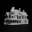 BP9.png N-Scale House 'The Bridgeport' 1:160 Scale STL Files
