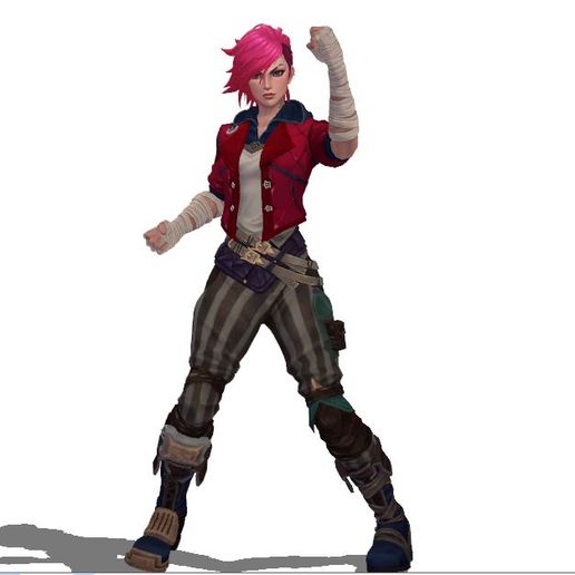 Violet Arcane League of Legends 3D model