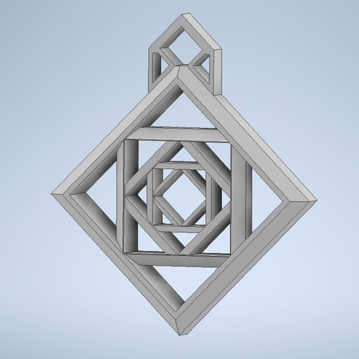 Rectangle Necklace 3D model