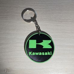 Foto-Llavero-Kawasaki.jpg Fichier STL Porte-clés Kawasaki・Design imprimable en 3D à télécharger