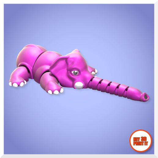 shadowcatcher_printinplace_articulated_elephant_v03.jpg Print In Place Articulated Baby Elephant