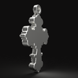 12.png Baroque Cross Pendant with Cabochon Setting 3D print model