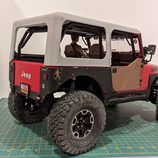 🔝 Hard Top for Axial Jeep CJ7 SCX10iii・ STL File for 3D printing
