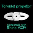 Senza-titolo-6.jpg OPTIMIZED, POWER SAVING, TOROIDAL PROPELLER FOR RHINO VX34 ELECTRIC TROLLING MOTOR - 2 BLADES