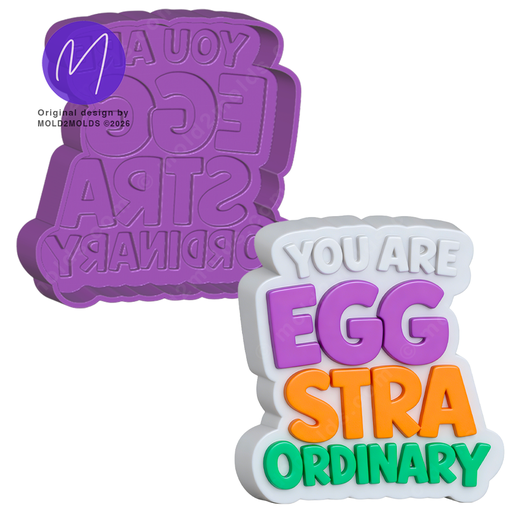 3D You Are Eggstraordinary - Easter Bath Bomb STL Mold
