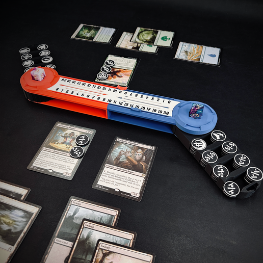 Life Counter & Token Holder – Compatible with MTG - 3D model önizlemesi