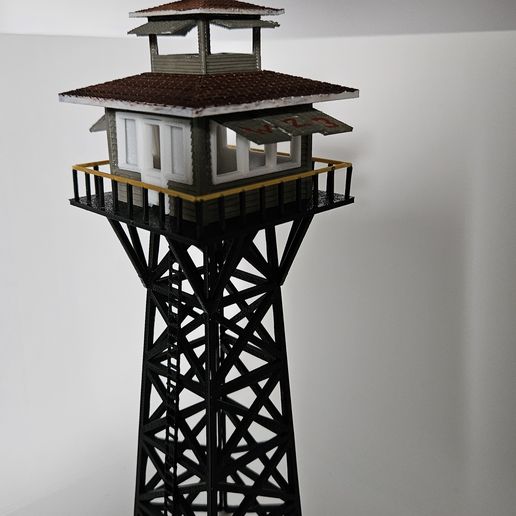 🔥 HO Scale Fire Watch Tower・3D Print with the Bambu A1 3D printer・Cults