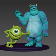 1.png James P. Sullivan sully y mike wazowski de monsters inc y monsters university pose divertida