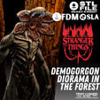 1.png Demogorgon with Hawkins Forest Diorama - 3D Printing