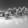 183e64dc33cd828f89b7cf42ff7e1af8_display_large.jpg Free STL file 13 pairs of power armour legs 28mm・3D printing design to download