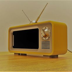 Final_5_filter.jpg 3D file iPhone 11 - TV Cell phone holder・3D print design to download