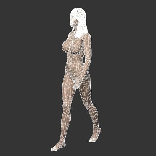 15.jpg 3D file Beautiful Woman -Rigged 3d character・3D print design to download, igorkol1994