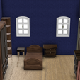 Room-1-1.png Miniature furniture for dollhouse, roombox (scale 1:24)