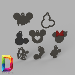 mike_earring_2020-Feb-28_02-19-.png Download STL file mickey mouse earring set • 3D print object, DinuSuciu