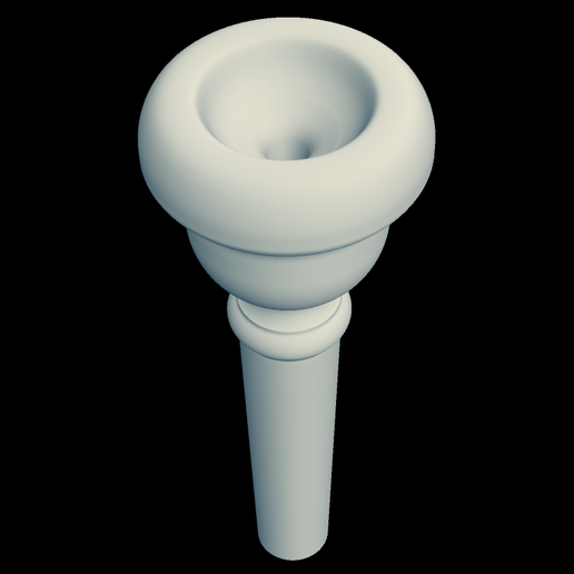 Blessing-5-vintage-cornet-mouthpiece-3.png Reproducción en 3D de la boquilla de corneta Blessing 5