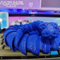 Kugelpython-Gelenkspielzeug, bedruckbarer Körper, einrastbarer Kopf, niedlicher Flexi