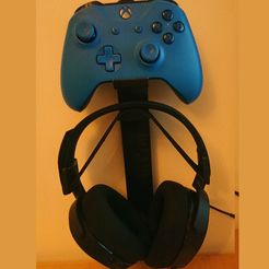fd97eb56-225d-43a8-9a78-d8b4c9cc487a.jpg Free STL file Controller and headset holder・Model to download and 3D print