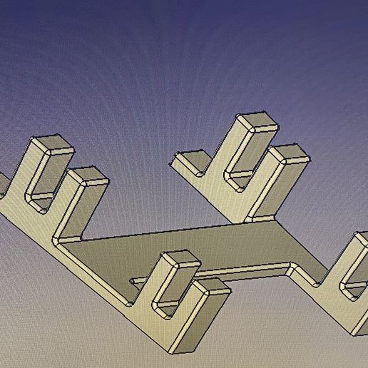 Stand for eye glasses "Double". - 3D model önizlemesi