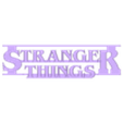 StrangerThingsSign.stl Stranger Things Logo