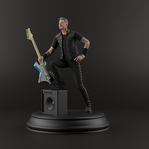 🪨 James Hetfield Metallica Vocalist・ STL File for 3D printing・Cults