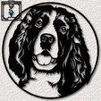 project_20230827_1512570-01.png Cocker spaniel wall art spaniel dog wall decor 2d art animal