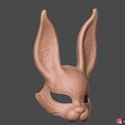 15.jpg Rabbit Mask - Fox Mask - Bunny Mask - Demon Kitsune Cosplay 3D print model