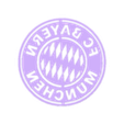 output (7).stl Dekorative Wandmalerei, Logo des FC Bayern München