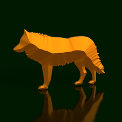 LSVII-Wolf.png Любопытный волк - Low Poly