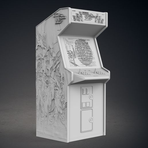 🕹️ Marvel vs Capcom 2 Arcade Cabinet with Lithophane・ STL File for 3D ...