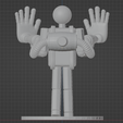 Wireframe4.png Poppy playtime Player with GrabPack fan made 3D PRINT MODEL