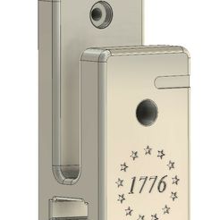 1776-2-hole.jpg STL-Datei AR-15 Wandhalterung mit Magazinhalter・Modell zum Herunterladen und 3D-Drucken