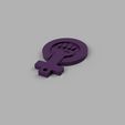 SIMBOLO-FEMINISMO-v1.jpg Fichier STL Llavero feminismo・Objet pour impression 3D à télécharger