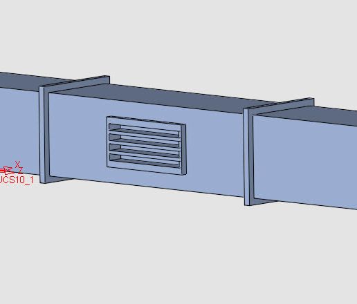 Air conditioning duct 3D model