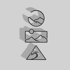 adventure-trio.jpg Free STL file Adventure Trio Decoration - 2D Art・Template to download and 3D print
