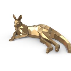 1.jpg Archivo STL canguro tumbado・Modelo de impresora 3D para descargar