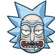 RICKK.jpg Archivo STL RICK ANDO MORTY KEYCHAIN・Plan imprimible en 3D para descargar