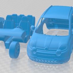 Fiat-Panda-Cross-2021-Partes-1.jpg 3D file Fiat Panda Cross 2021 Printable Car・3D printing design to download