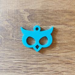 1610538499346.jpg Archivo STL gratuito Pendiente de Búho/Cadena de Llaves・Objeto imprimible en 3D para descargar