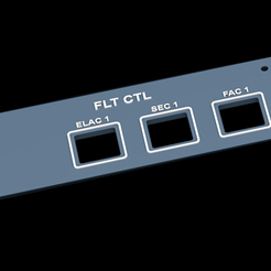 FLT-CTL-LEFT1.png Fichier STL AIRBUS A320 OVERHEAD - FLTCTL GAUCHE・Idée pour impression 3D à télécharger, rddesigns