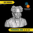 Arthur-Schopenhauer-Personal.png 3D Model of Arthur Schopenhauer - High-Quality STL File for 3D Printing (PERSONAL USE)