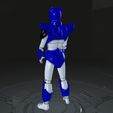 back.png power rangers inspace psycho suit with helmet stl file
