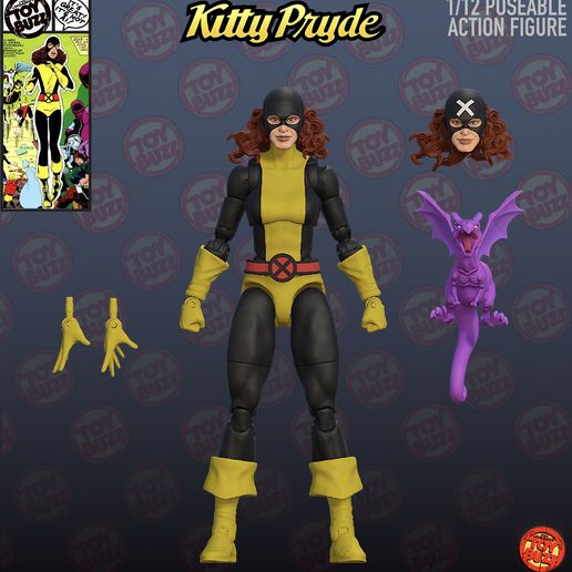 1/12 Kitty Pryde and Lockheed 1/12 action figure