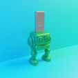 robot2.png USB holder cute robot