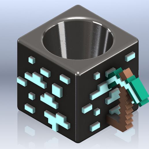 Container for minecraft🎮 style unicel cups.