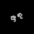 Earring66-3.png Fichier 3D Boucle d'oreille Femme Boucle d'oreille goutte 3dm STL Renders Modèle・Objet imprimable en 3D à télécharger