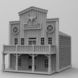 saloon.jpg Wild West Alamo Saloon - 3D Printable STL. Wargaming, Diorama, Scale Model. Immediate Download