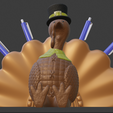 Turkey-pen-holder-2.png Turkey pen holder - Thanksgiving turkey chicken